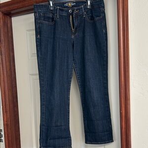 Lucky Brand Dark Indigo Women's Cropped Jeans.  Excellent Condition